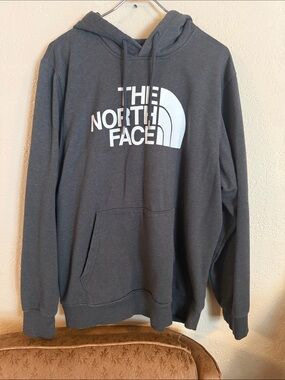 The North Face Charcoal Gray Logo Pullover Hoodie